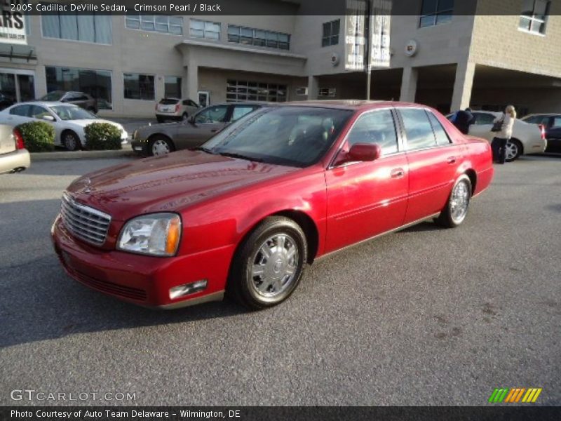 Crimson Pearl / Black 2005 Cadillac DeVille Sedan