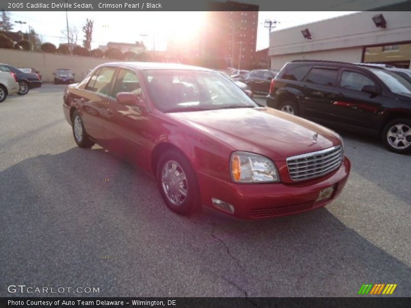 Crimson Pearl / Black 2005 Cadillac DeVille Sedan