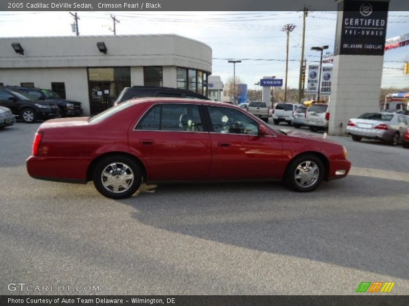 Crimson Pearl / Black 2005 Cadillac DeVille Sedan