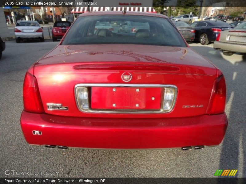 Crimson Pearl / Black 2005 Cadillac DeVille Sedan