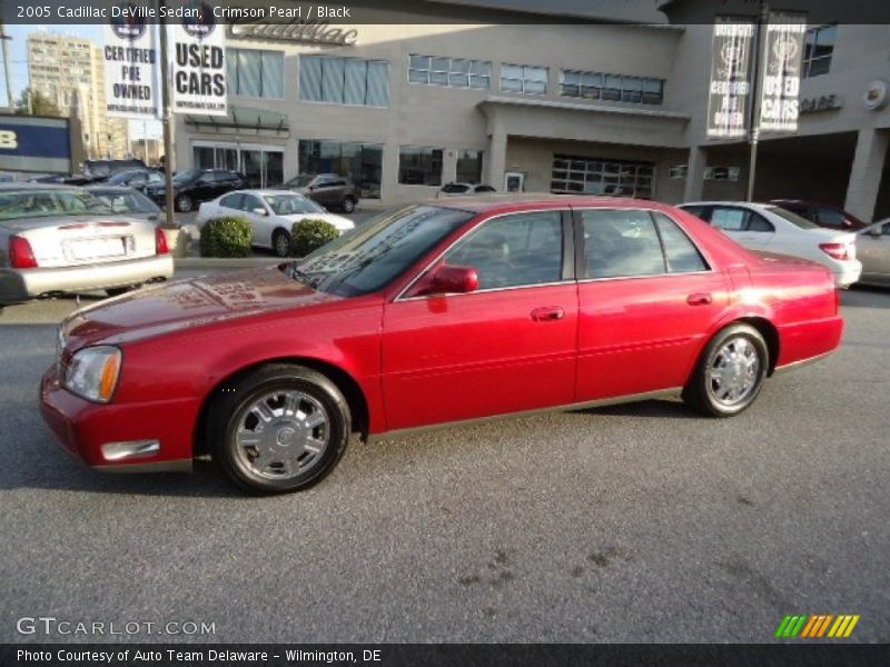 Crimson Pearl / Black 2005 Cadillac DeVille Sedan