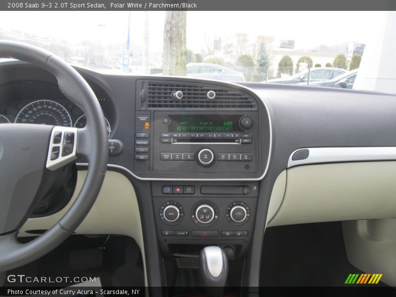Polar White / Parchment/Black 2008 Saab 9-3 2.0T Sport Sedan