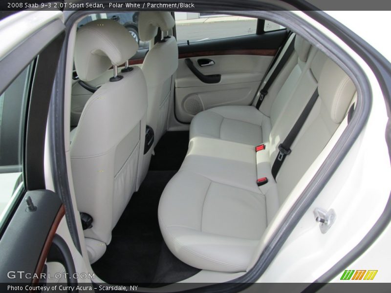 Polar White / Parchment/Black 2008 Saab 9-3 2.0T Sport Sedan