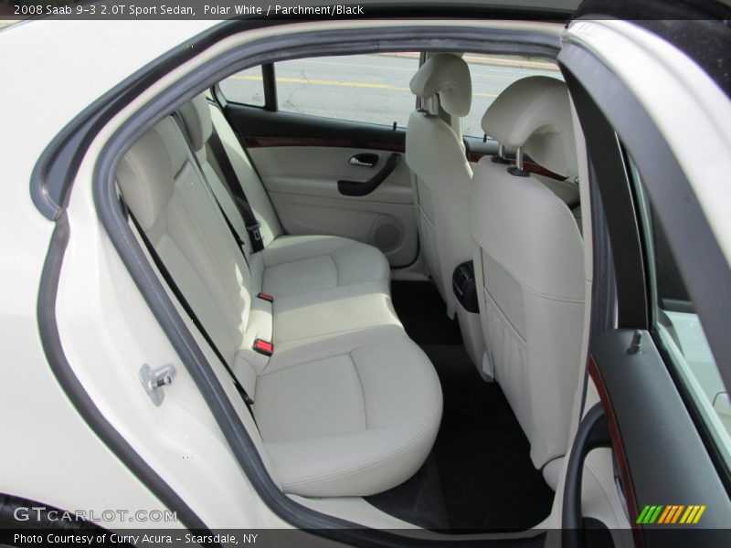 Polar White / Parchment/Black 2008 Saab 9-3 2.0T Sport Sedan