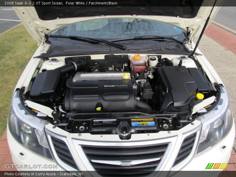 Polar White / Parchment/Black 2008 Saab 9-3 2.0T Sport Sedan