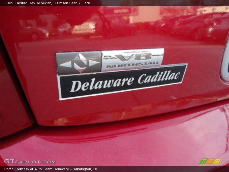 Crimson Pearl / Black 2005 Cadillac DeVille Sedan