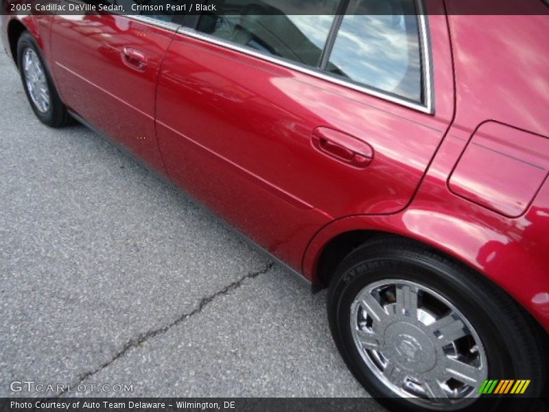 Crimson Pearl / Black 2005 Cadillac DeVille Sedan