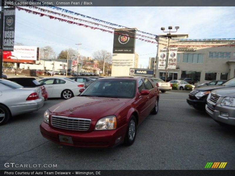Crimson Pearl / Black 2005 Cadillac DeVille Sedan
