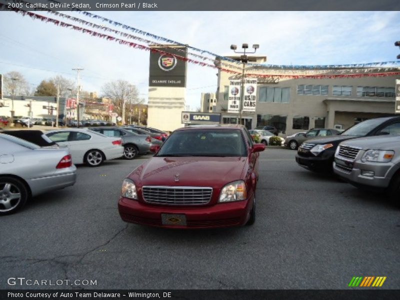 Crimson Pearl / Black 2005 Cadillac DeVille Sedan