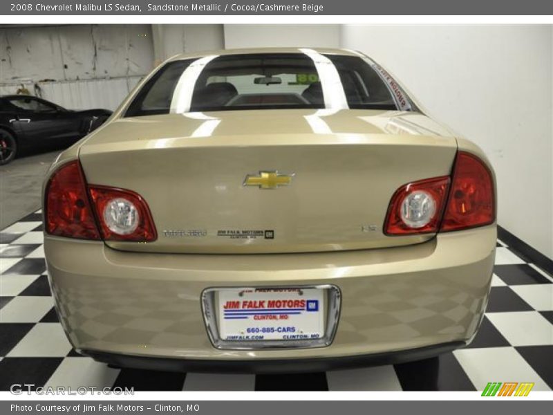 Sandstone Metallic / Cocoa/Cashmere Beige 2008 Chevrolet Malibu LS Sedan