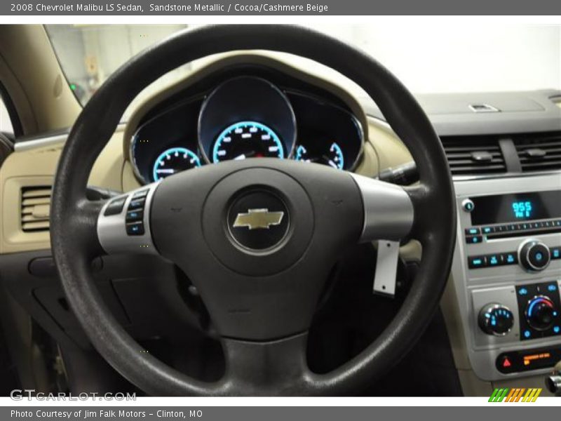 Sandstone Metallic / Cocoa/Cashmere Beige 2008 Chevrolet Malibu LS Sedan