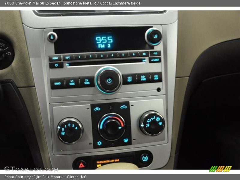 Sandstone Metallic / Cocoa/Cashmere Beige 2008 Chevrolet Malibu LS Sedan