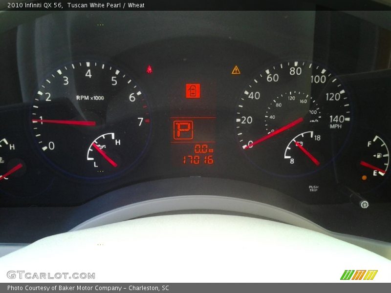 Tuscan White Pearl / Wheat 2010 Infiniti QX 56