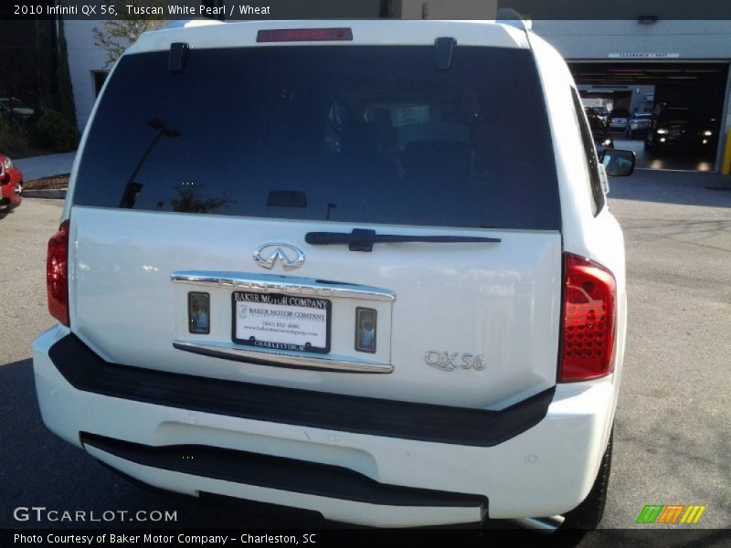 Tuscan White Pearl / Wheat 2010 Infiniti QX 56