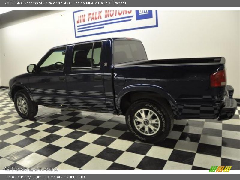 Indigo Blue Metallic / Graphite 2003 GMC Sonoma SLS Crew Cab 4x4