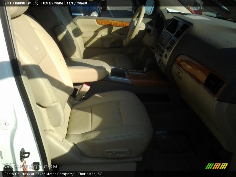 Tuscan White Pearl / Wheat 2010 Infiniti QX 56