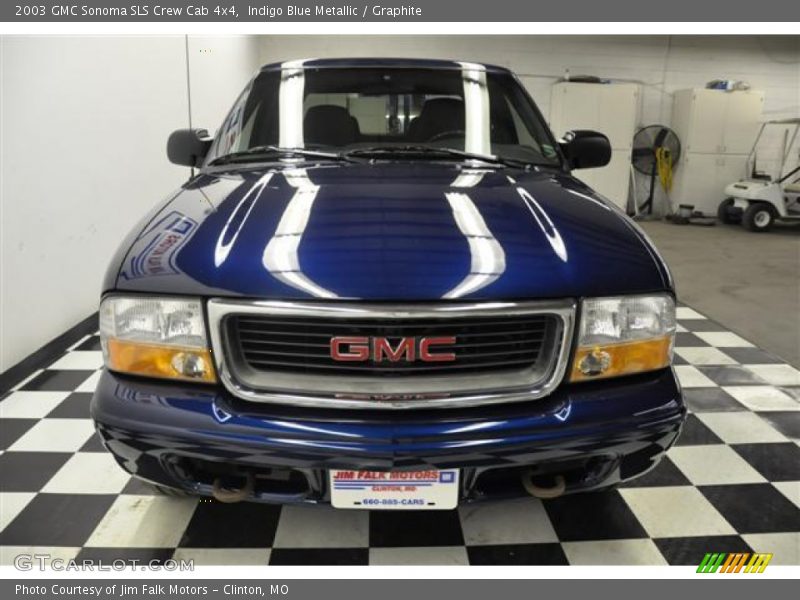 Indigo Blue Metallic / Graphite 2003 GMC Sonoma SLS Crew Cab 4x4