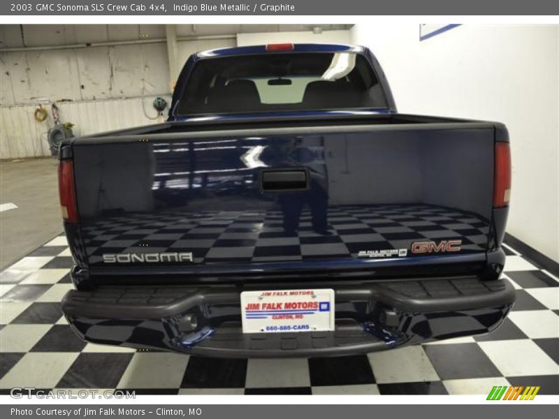 Indigo Blue Metallic / Graphite 2003 GMC Sonoma SLS Crew Cab 4x4