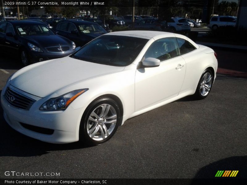 Moonlight White / Wheat 2009 Infiniti G 37 Convertible