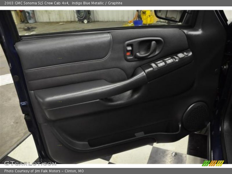 Indigo Blue Metallic / Graphite 2003 GMC Sonoma SLS Crew Cab 4x4