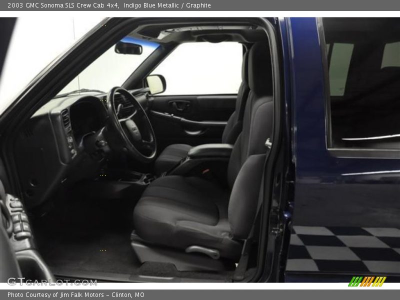 Indigo Blue Metallic / Graphite 2003 GMC Sonoma SLS Crew Cab 4x4