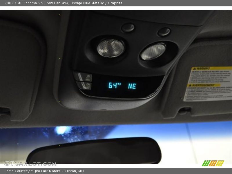 Indigo Blue Metallic / Graphite 2003 GMC Sonoma SLS Crew Cab 4x4