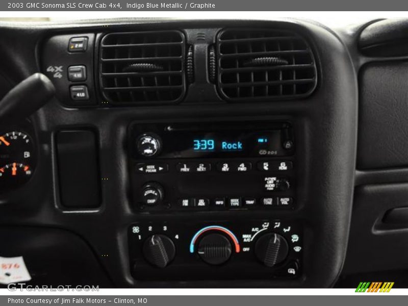 Indigo Blue Metallic / Graphite 2003 GMC Sonoma SLS Crew Cab 4x4
