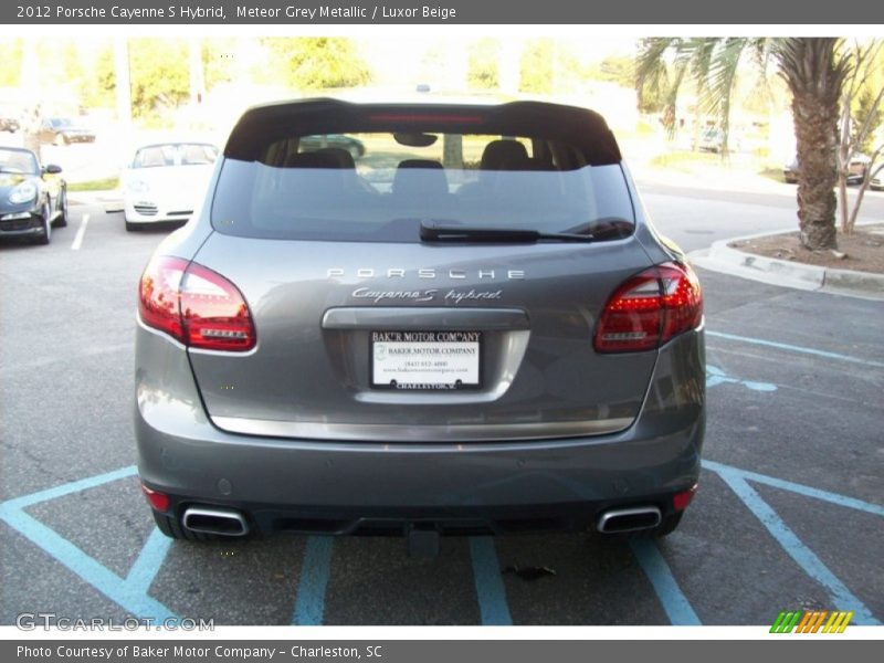 Meteor Grey Metallic / Luxor Beige 2012 Porsche Cayenne S Hybrid