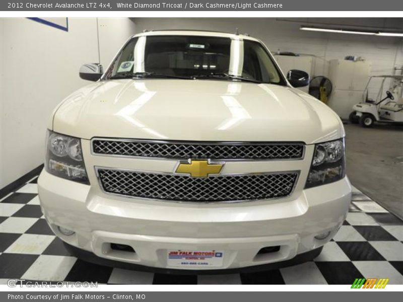 White Diamond Tricoat / Dark Cashmere/Light Cashmere 2012 Chevrolet Avalanche LTZ 4x4