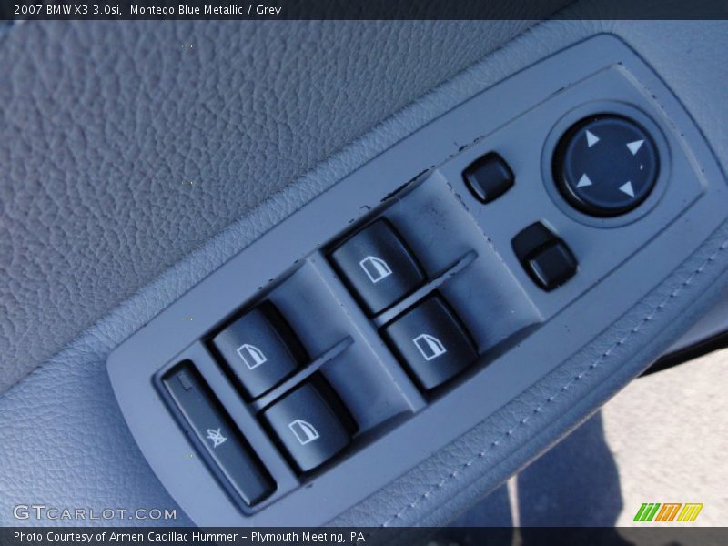 Montego Blue Metallic / Grey 2007 BMW X3 3.0si