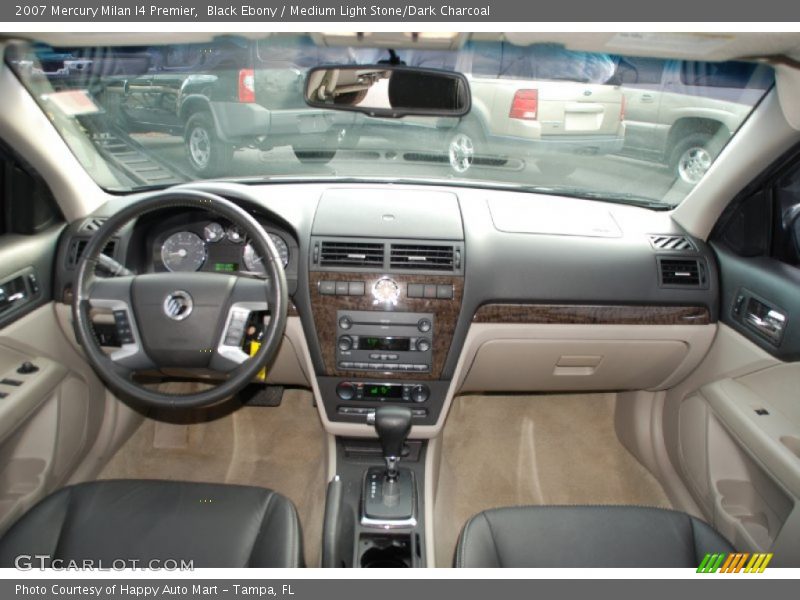 Black Ebony / Medium Light Stone/Dark Charcoal 2007 Mercury Milan I4 Premier