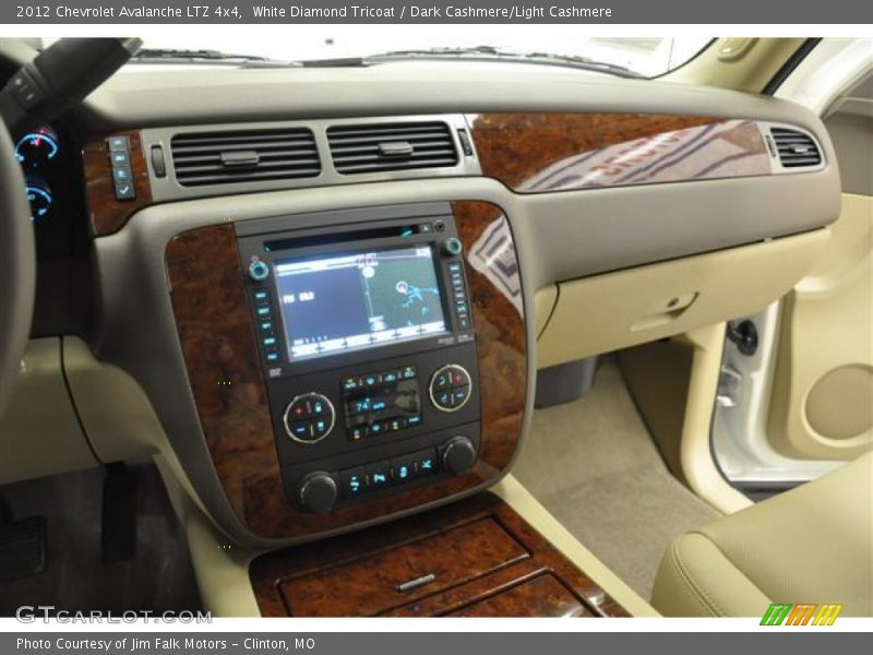 White Diamond Tricoat / Dark Cashmere/Light Cashmere 2012 Chevrolet Avalanche LTZ 4x4