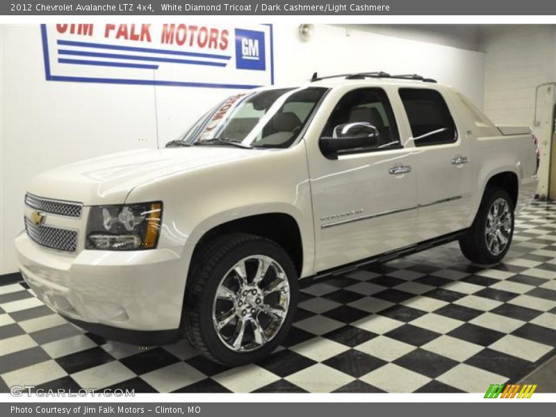 White Diamond Tricoat / Dark Cashmere/Light Cashmere 2012 Chevrolet Avalanche LTZ 4x4