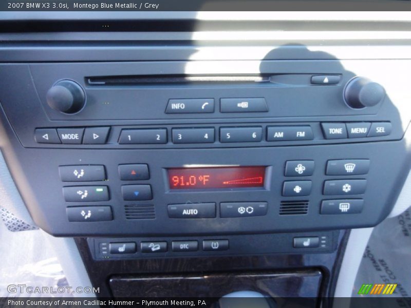 Montego Blue Metallic / Grey 2007 BMW X3 3.0si
