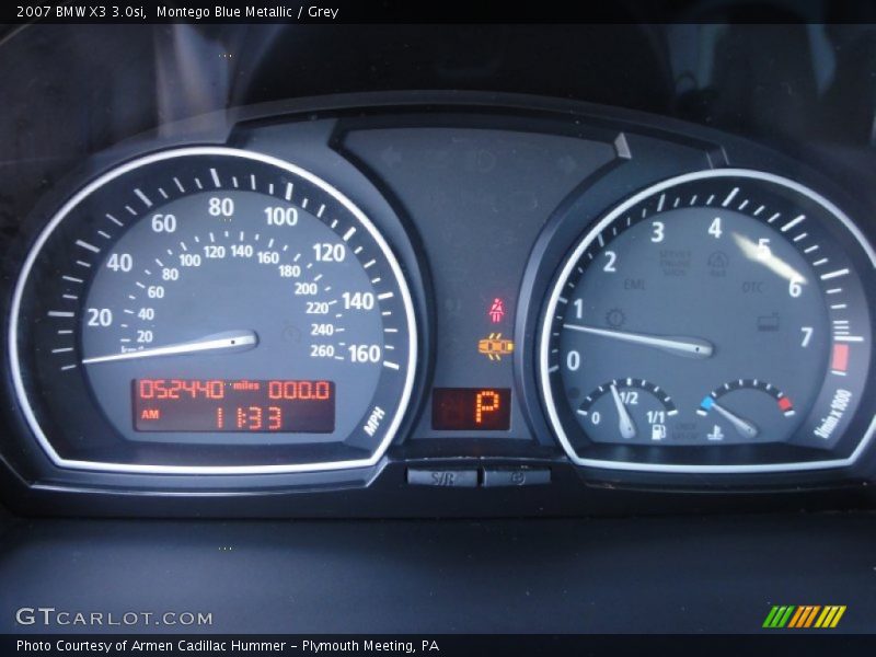  2007 X3 3.0si 3.0si Gauges