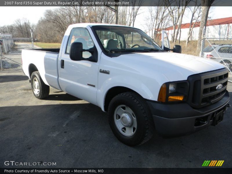 Oxford White / Medium Flint 2007 Ford F350 Super Duty XL Regular Cab
