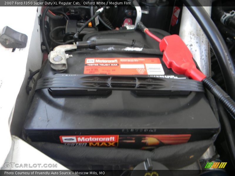 Oxford White / Medium Flint 2007 Ford F350 Super Duty XL Regular Cab