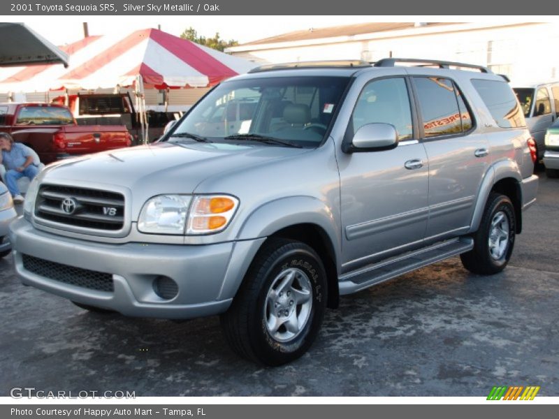Silver Sky Metallic / Oak 2001 Toyota Sequoia SR5