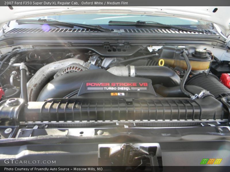 Oxford White / Medium Flint 2007 Ford F350 Super Duty XL Regular Cab