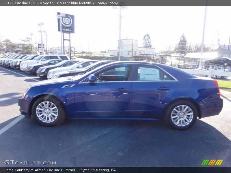 Opulent Blue Metallic / Ebony/Ebony 2012 Cadillac CTS 3.0 Sedan