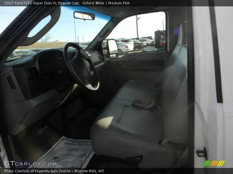 Oxford White / Medium Flint 2007 Ford F350 Super Duty XL Regular Cab