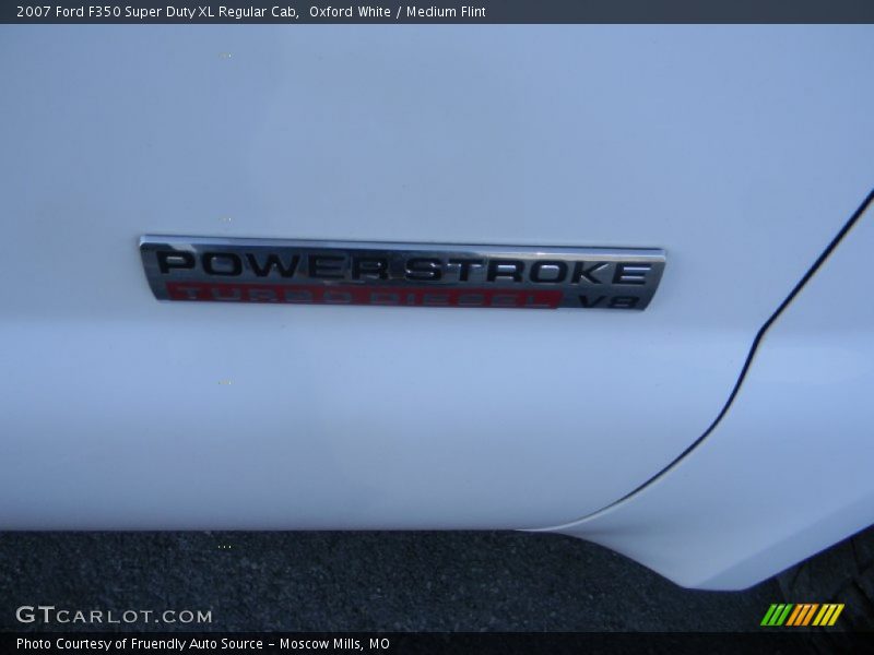 Oxford White / Medium Flint 2007 Ford F350 Super Duty XL Regular Cab