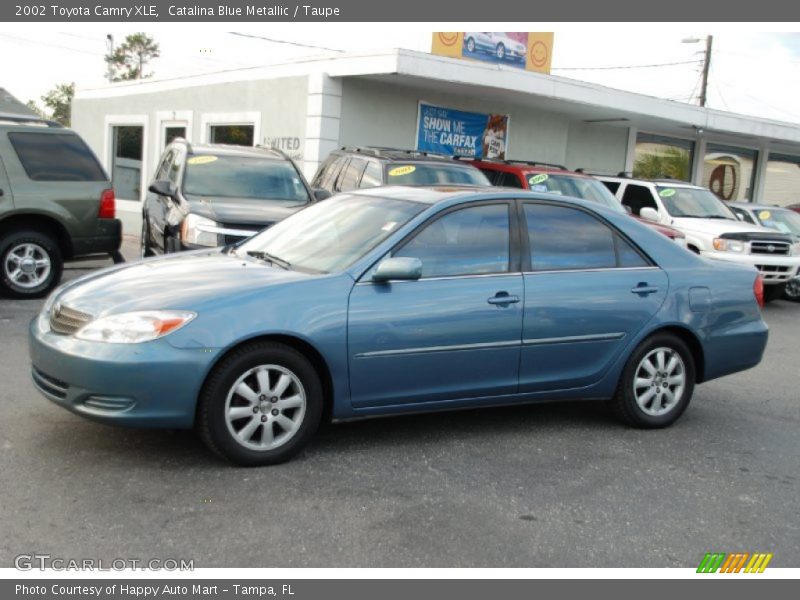 Catalina Blue Metallic / Taupe 2002 Toyota Camry XLE