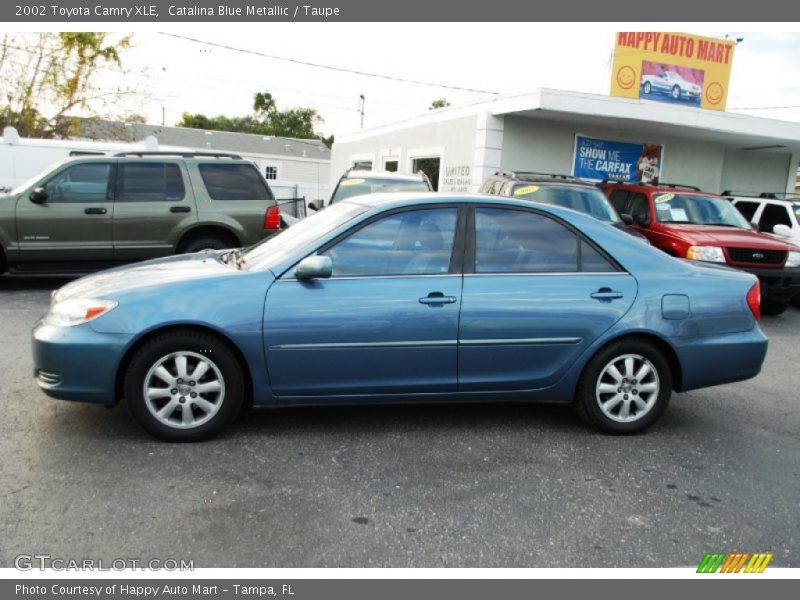Catalina Blue Metallic / Taupe 2002 Toyota Camry XLE