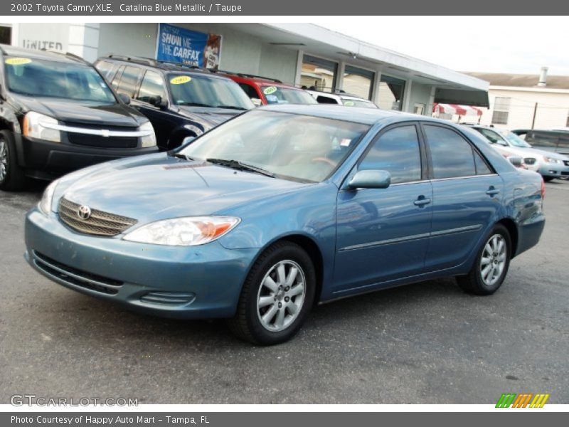 Catalina Blue Metallic / Taupe 2002 Toyota Camry XLE