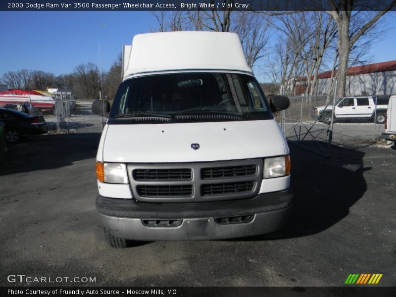 Bright White / Mist Gray 2000 Dodge Ram Van 3500 Passenger Wheelchair Access