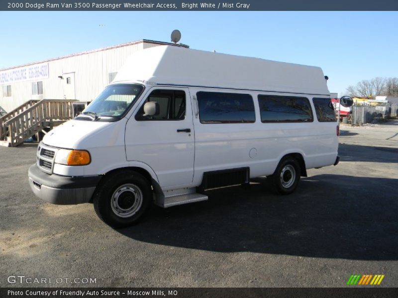Bright White / Mist Gray 2000 Dodge Ram Van 3500 Passenger Wheelchair Access