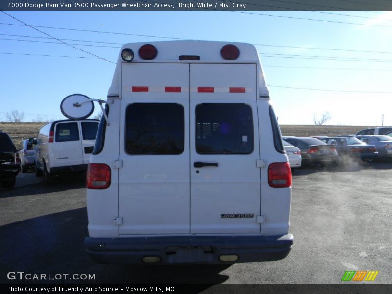 Bright White / Mist Gray 2000 Dodge Ram Van 3500 Passenger Wheelchair Access