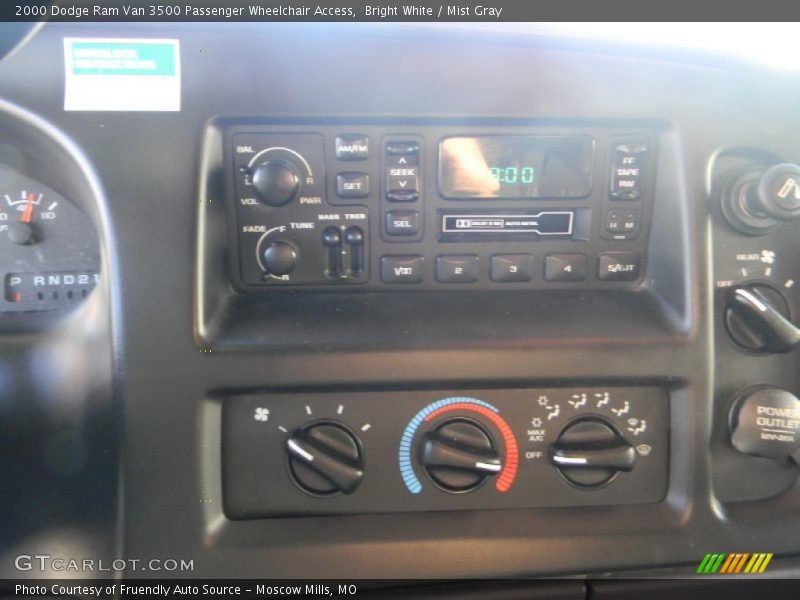 Bright White / Mist Gray 2000 Dodge Ram Van 3500 Passenger Wheelchair Access