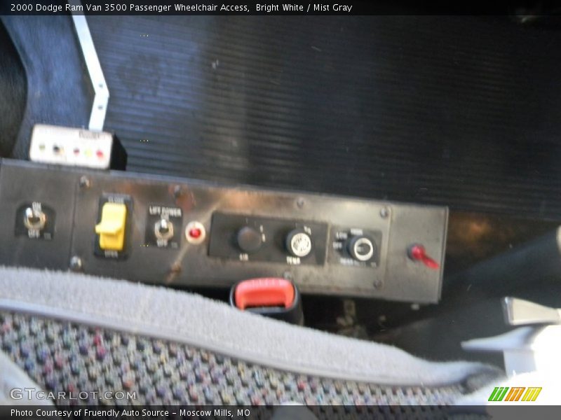 Bright White / Mist Gray 2000 Dodge Ram Van 3500 Passenger Wheelchair Access